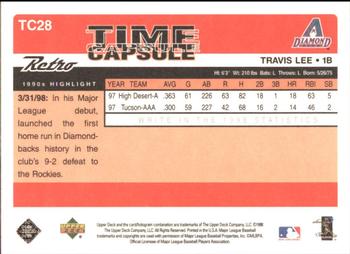 1998 Upper Deck Retro - Time Capsule #TC28 Travis Lee Back
