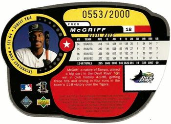 1998 Upper Deck UD3 - Die Cuts #64 Fred McGriff Back