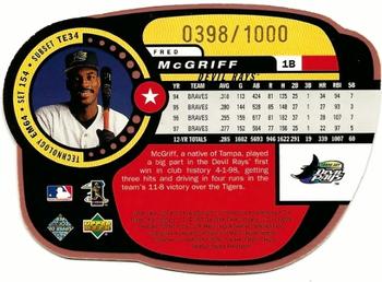 1998 Upper Deck UD3 - Die Cuts #154 Fred McGriff Back