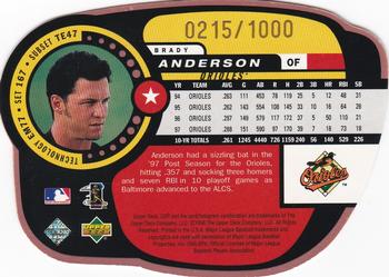 1998 Upper Deck UD3 - Die Cuts #167 Brady Anderson Back