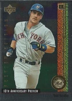 1998 Upper Deck - 10th Anniversary Preview Edition Retail #16 Todd Hundley Front