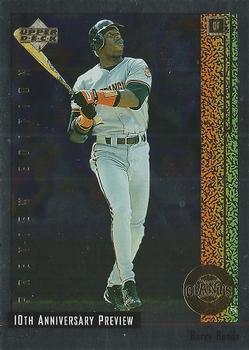 1998 Upper Deck - 10th Anniversary Preview Edition Retail #56 Barry Bonds Front