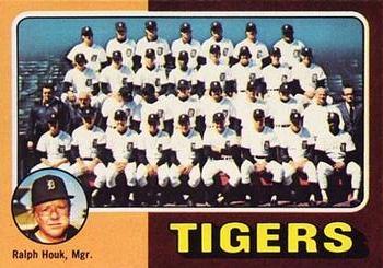 1975 Topps - Team Checklists Gray Back #18 Detroit Tigers / Ralph Houk Front