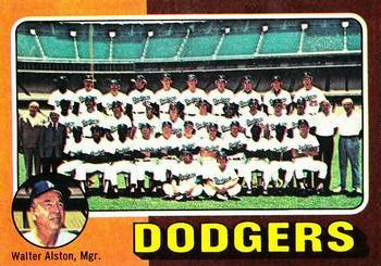 1975 Topps - Team Checklists Gray Back #361 Los Angeles Dodgers / Walter Alston Front