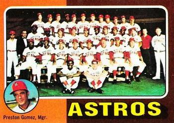 1975 Topps - Team Checklists Gray Back #487 Houston Astros / Preston Gomez Front