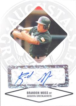 2004 Justifiable - Autographs Silver #55 Brandon Moss Front