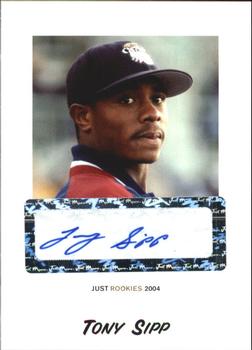 2004 Just Rookies - Autographs #77 Tony Sipp Front