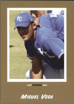 2004 Just Rookies - Gold #86 Miguel Vega Front