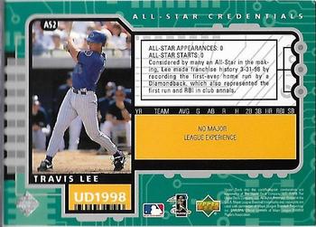 1998 Upper Deck - All-Star Credentials #AS2 Travis Lee Back
