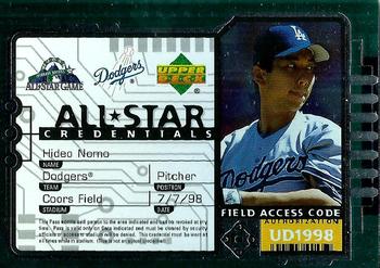 1998 Upper Deck - All-Star Credentials #AS7 Hideo Nomo Front