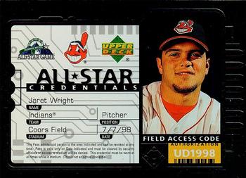 1998 Upper Deck - All-Star Credentials #AS9 Jaret Wright Front
