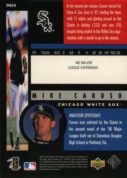 1998 Upper Deck - Destination Stardom #DS54 Mike Caruso Back