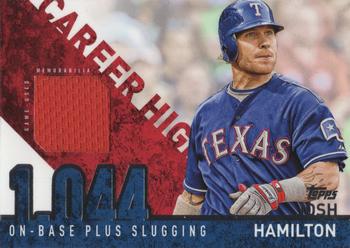 2015 Topps - Career High Relics (Series Two) #CHR-JH Josh Hamilton Front