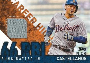 2015 Topps - Career High Relics (Series Two) #CHR-NC Nick Castellanos Front