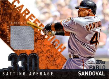 2015 Topps - Career High Relics (Series Two) #CHR-PS Pablo Sandoval Front
