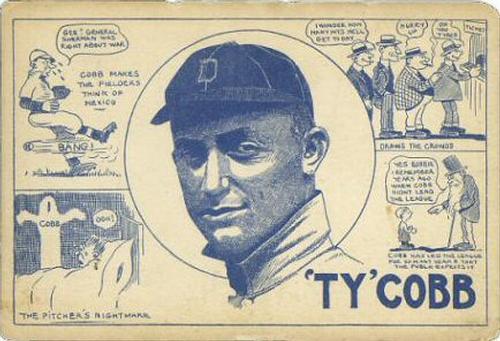 1914 E & S Postcards #NNO Ty Cobb Front