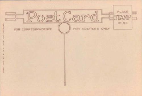 1914 E & S Postcards #NNO Frank Chance Back