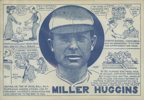 1914 E & S Postcards #NNO Miller Huggins Front