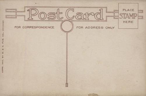 1914 E & S Postcards #NNO Joe Jackson Back