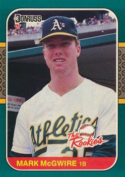 1987 Donruss The Rookies #1 Mark McGwire Front