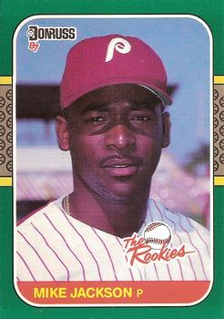 1987 Donruss The Rookies #36 Mike Jackson Front