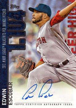 2015 Topps - Career High Autographs (Series Two) #CHA-EE Edwin Escobar Front
