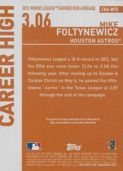 2015 Topps - Career High Autographs (Series Two) #CHA-MFO Mike Foltynewicz Back