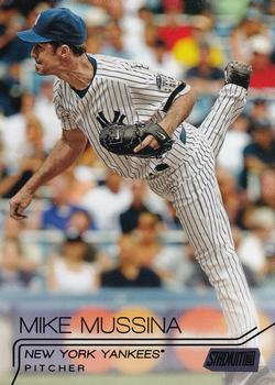 2015 Stadium Club - Black Foil #146 Mike Mussina Front