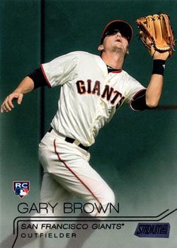 2015 Stadium Club - Black Foil #173 Gary Brown Front