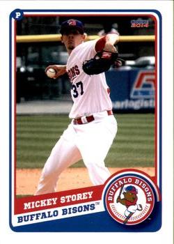 2014 Choice Buffalo Bisons #21 Mickey Storey Front