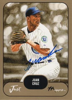 2002 Just Prospects - Autographs Gold #9 Juan Cruz Front