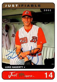 2002-03 Justifiable - Autographs #14 Luke Hagerty Front