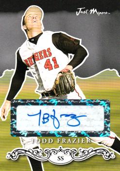 2007 Just Minors Just Rookies - 08 Preview Autographs Black #JRPr-07 Todd Frazier Front