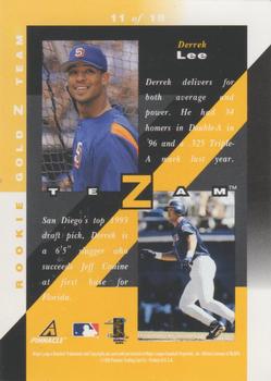 1998 Zenith - Z-Team Gold #11 Derrek Lee Back
