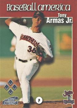1999 Team Best Baseball America - Diamond Best Silver #6 Tony Armas Jr.  Front