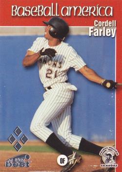 1999 Team Best Baseball America - Diamond Best Silver #42 Cordell Farley  Front