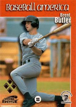 1999 Team Best Baseball America - Diamond Best Gold #20 Brent Butler  Front