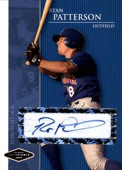 2006 Justifiable - Autographs #JF-31 Ryan Patterson Front