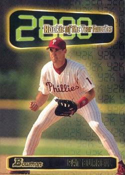 1999 Bowman - 2000 Rookie of the Year Favorites #ROY2 Pat Burrell  Front