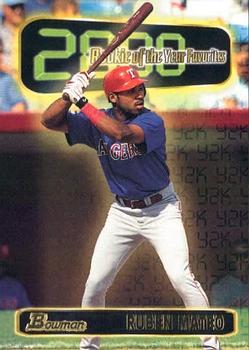 1999 Bowman - 2000 Rookie of the Year Favorites #ROY4 Ruben Mateo  Front