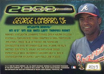 1999 Bowman - 2000 Rookie of the Year Favorites #ROY9 George Lombard  Back