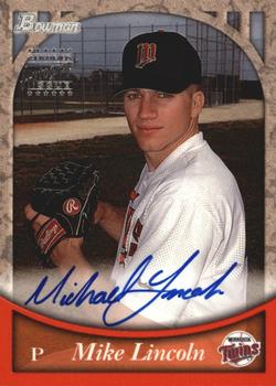 1999 Bowman - Certified Autographs #BA45 Mike Lincoln Front