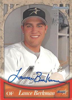 1999 Bowman - Certified Autographs #BA70 Lance Berkman Front