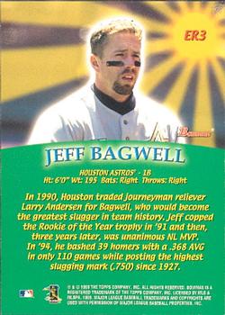 1999 Bowman - Early Risers #ER3 Jeff Bagwell  Back