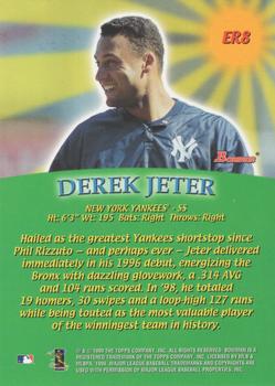 1999 Bowman - Early Risers #ER8 Derek Jeter  Back