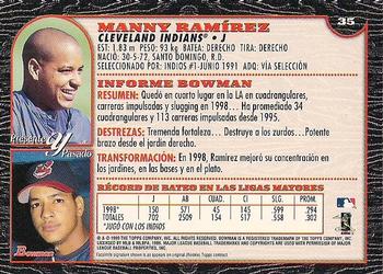 1999 Bowman - International #35 Manny Ramirez Back