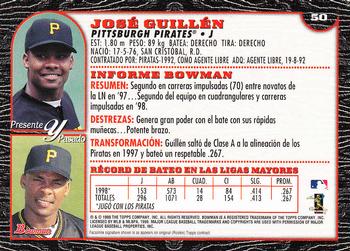1999 Bowman - International #50 Jose Guillen Back