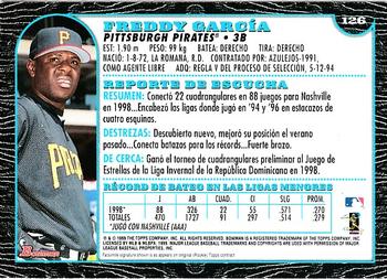 1999 Bowman - International #126 Freddy Garcia Back