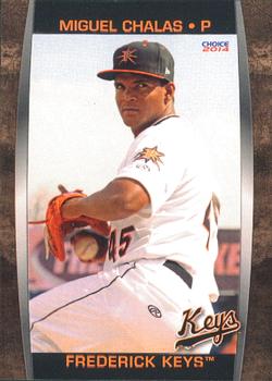 2014 Choice Frederick Keys #06 Miguel Chalas Front