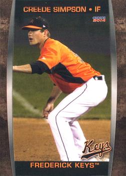 2014 Choice Frederick Keys #21 Creede Simpson Front
